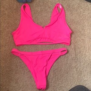 Pink bikini never worn